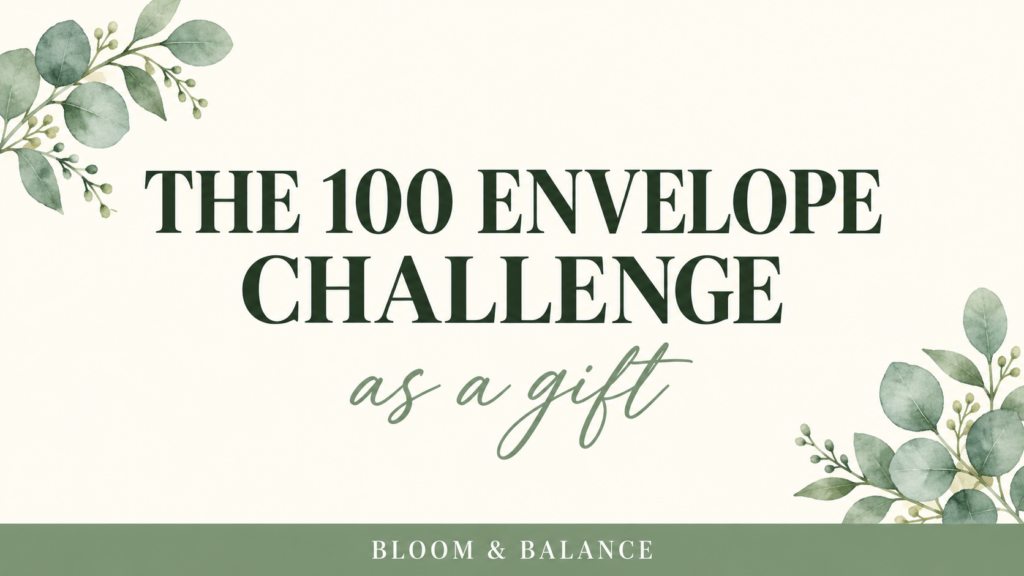 The 100 envelope challenge as a gift